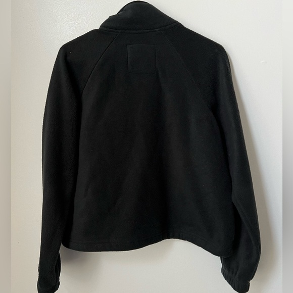 Kyodan Outdoor Polar Fleece Popover Snap Collar Crop Jacket - Picture 4 of 4